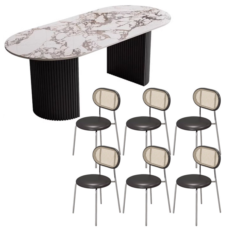 Table de salle à manger Modern, H 29,52 po x L 70,86 po x l 31,49 po