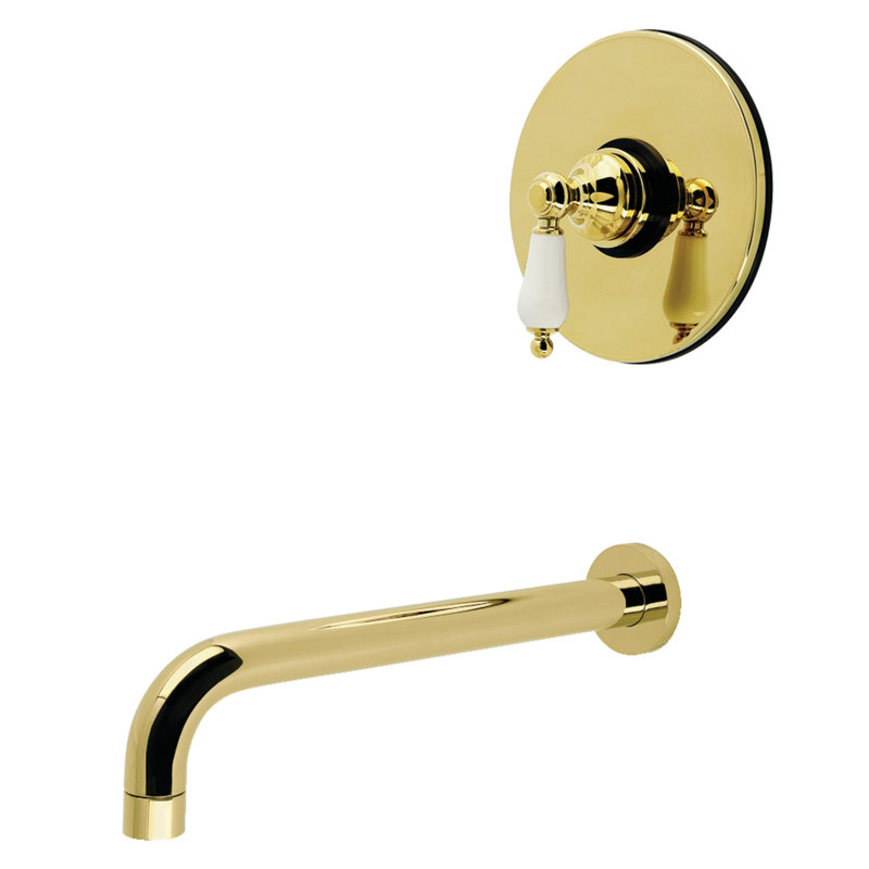 Kingston Brass Victorian Single-Handle Pressure Balanced Tub Faucet, Polished Brass