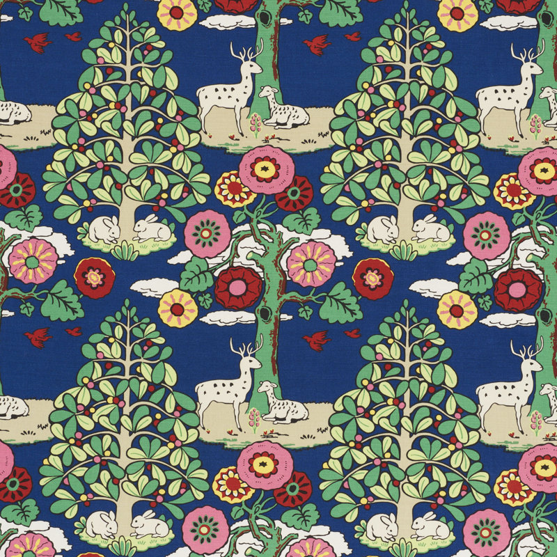 Fantasy Forest Fabric, Blue