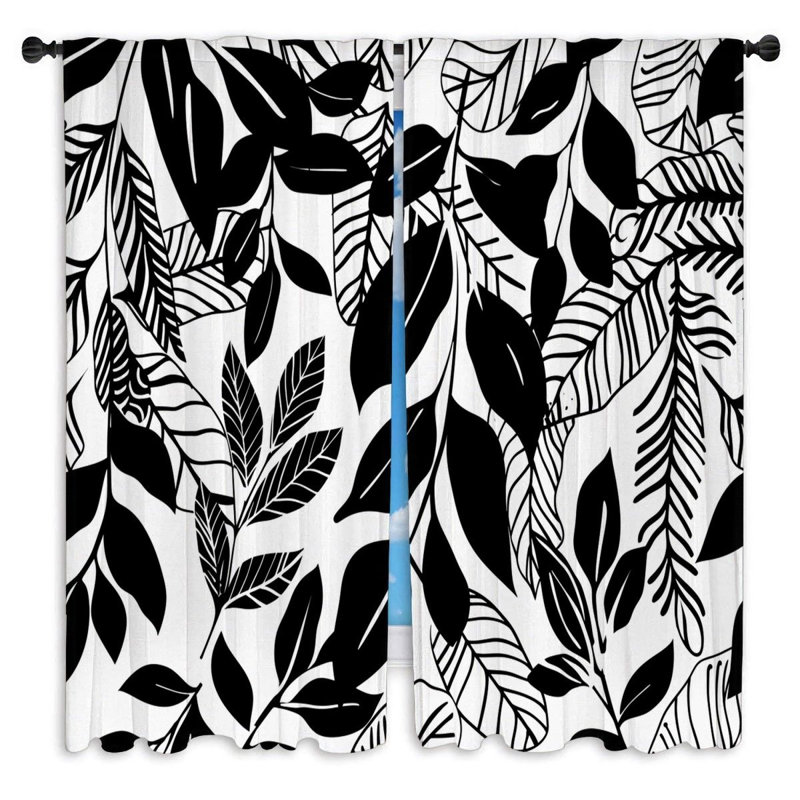 Paire de rideaux obscurcissant en polyester Zenus, L 40 po x L 52 po