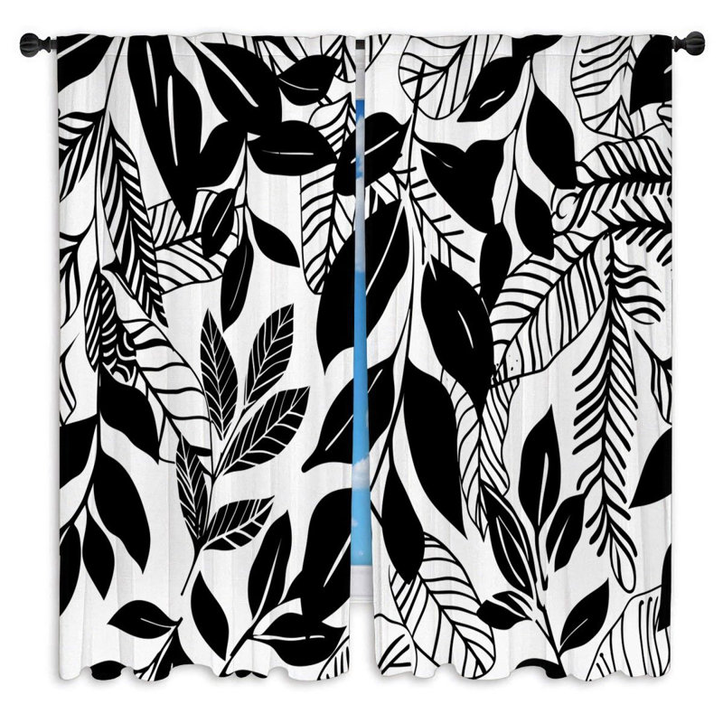 Paire de rideaux obscurcissant en polyester Zenus, L 40 po x L 61 po