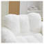 Fauteuil à billes en fausse fourrure blanc