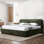 Lit plateforme tapissier Condie