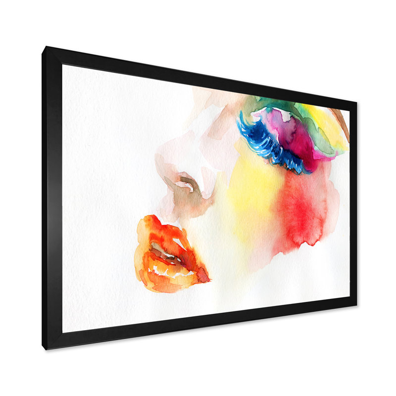 Art graphique sur toile Glam, Cadre noir, H 12 po x l 8 po x P 1 po