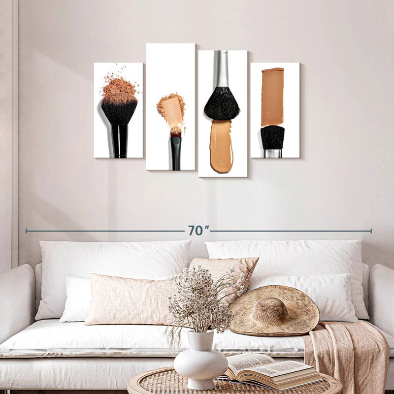 Shuttleworth Foundation Makeup Brushes, 27" H x 43" W