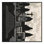 Tapis marocain doux et moelleux d'inspiration mondiale Tonnele en gris - reliure noire