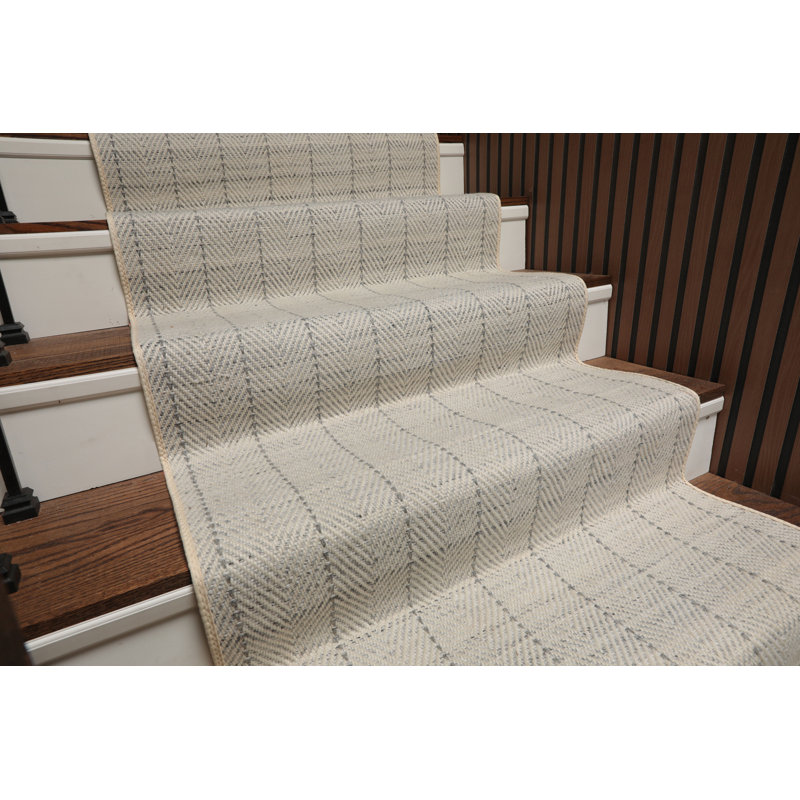 Tapis en laine fait à la main sur mesure, Tapis de couloir 2 pi 7 po x 30 pi