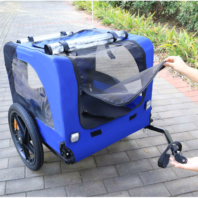 Poussette pliante pour la course à pied, Bleu
