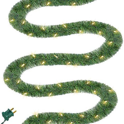 600 " Pre-Lit Spruce Garland