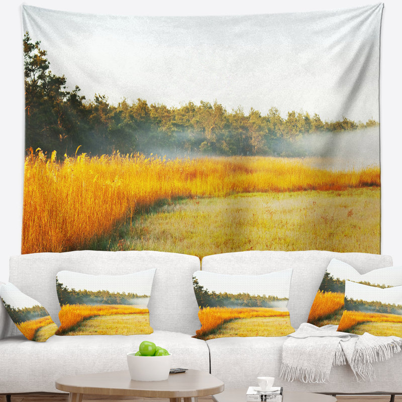 Tapisserie de jardin magnifique jaune mountain, H 32 po x l 39 po
