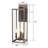 Outdoor Wall Light, 24 Inch Modern Exterior Wall Sconce With Clear Glass, Weather Resistant Outside Lights For House,Front Porch, Patio,Entryway(Antique Bronze)(Set Of 2)-262173367