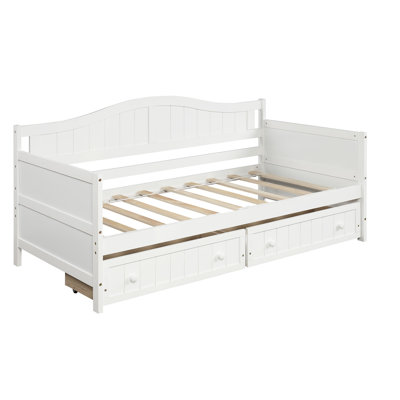 Aprilia Twin Daybed with Two Drawers by Red Barrel Studio