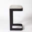 Upholstered Counter Stool with Metal Frame