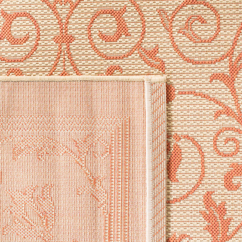 Tapis intérieur / extérieur ivoire Arneshia, Rectangle 2 pi 7 po x 5 pi