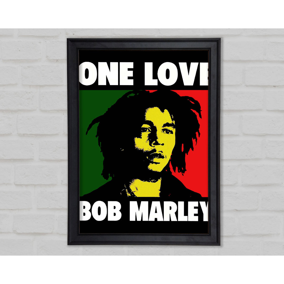 Bob Marley One Love Gerahmter Druck