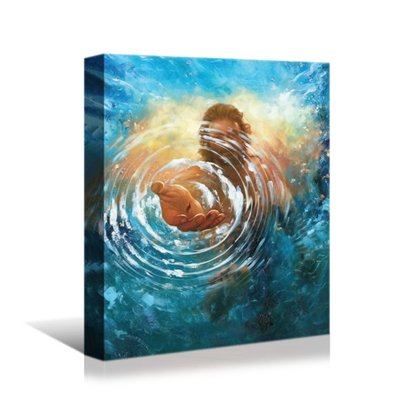 Winston Porter He Raise Me From Drowning Jesus Saved Christian Framed On Canvas | Wayfair He Raise Me From Drowning Jesus Saved... 