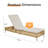 Outdoor Wicker Chaise Lounge With Cushions