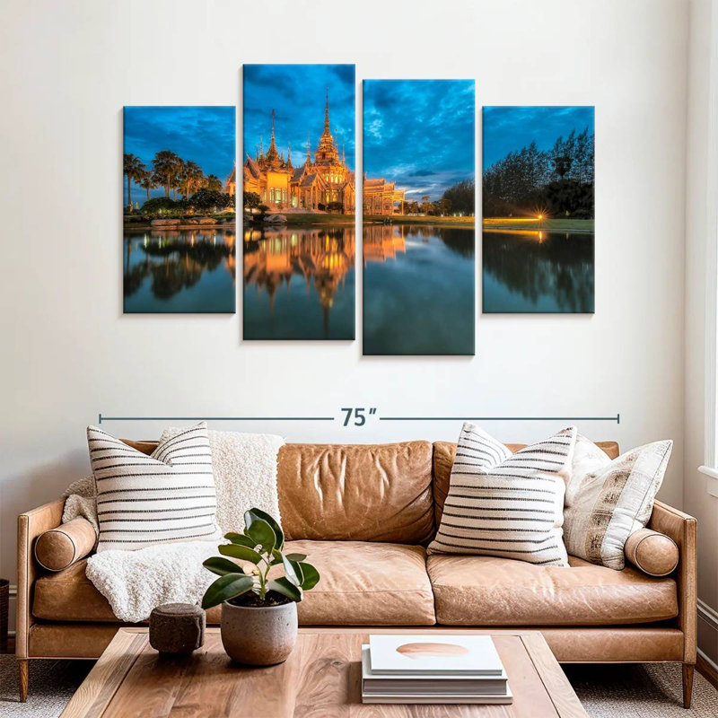 Lilie Wat Luang Phor Toh, H 42 po x l 68 po