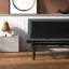 Base de lit simple TG réglable avec pied réglable - Télécommande sans fil 6000n tissu noir et gris et rembourrage de contrôle de position