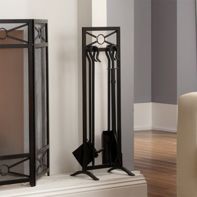 Castille Steel Fireplace Tool Set