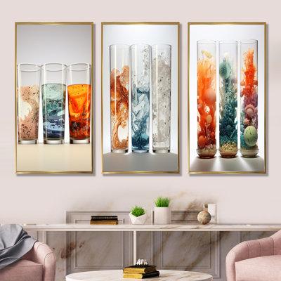 «Beaker Biographie», ensemble de 4 reproductions d'art sur toile