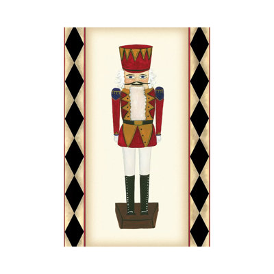 Small Nutcracker by Tina Kafantaris - Wrapped Canvas Print
