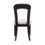 2 chaises de salle à manger: assise en tissu chenille gris, pieds en bois d'hévéa brun foncé, capacité de 330 lb, 2 chaises polyvalentes et pratiques: chaise facile à assembler et rembourrée-121075567-121075568