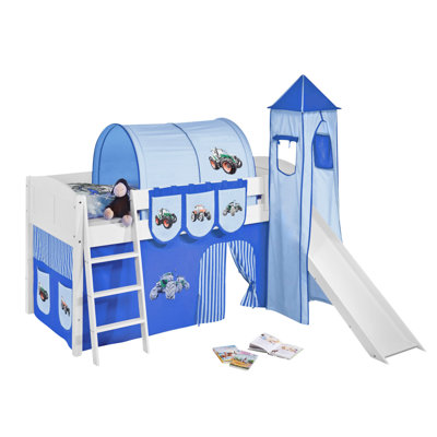 Trecker European Single (90 x 200cm) Mid Sleeper Bed with Curtain