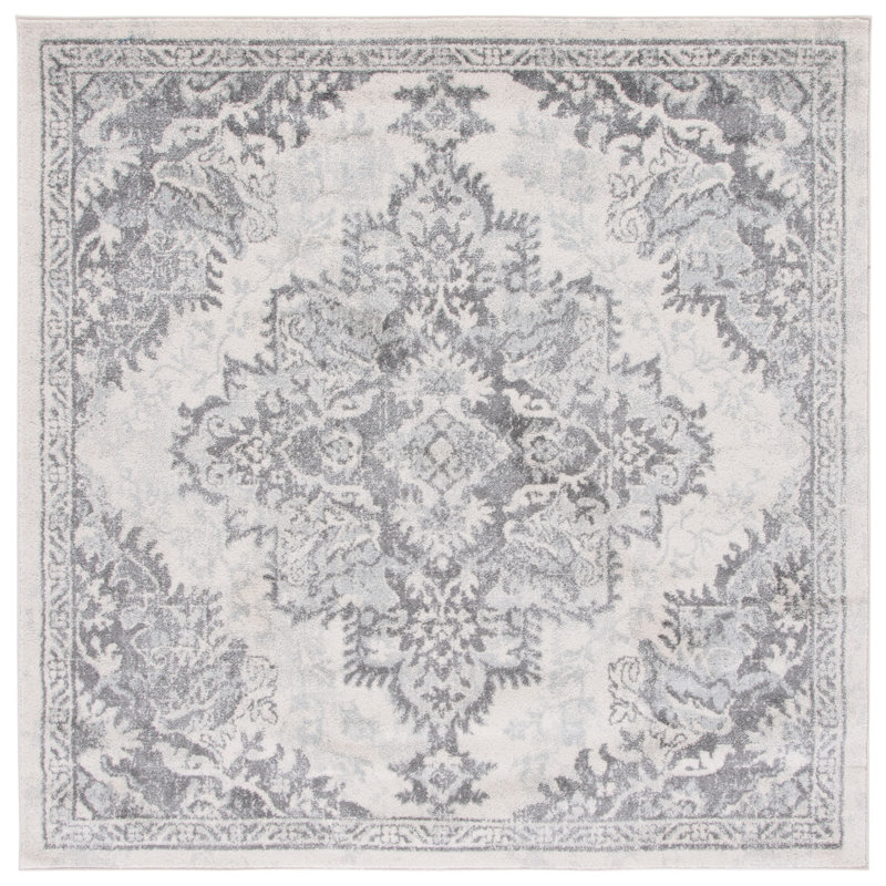 Tulum Performance Oriental Rug, Square 6'7"
