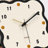 Black & Beige Retro Square Pendulum Wall Clocks