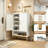 Shoe Storage Cabinet With Adjustable Shelves