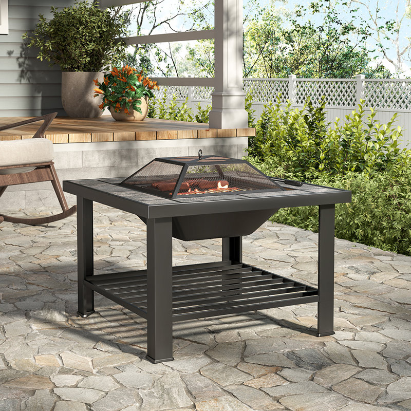 Belser Square Steel Fire Pit
