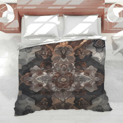 Édredon détaillé à motif floral Mandala
