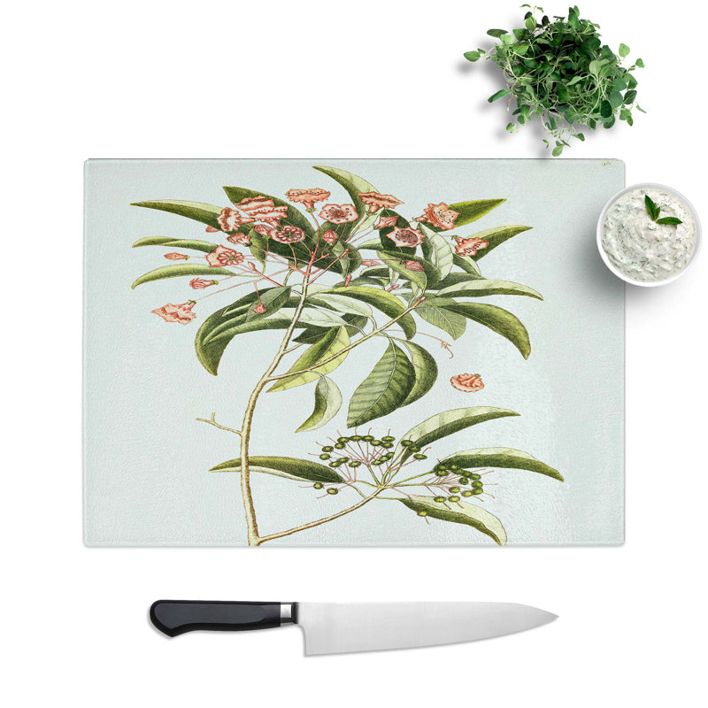 Glass Mountain Laurel Flowers by Mark Catesby Chopping Board, 28.5 cm W x 20 cm L