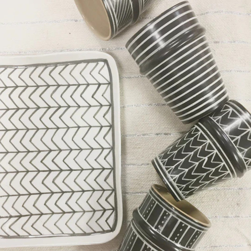 Plateau en porcelaine