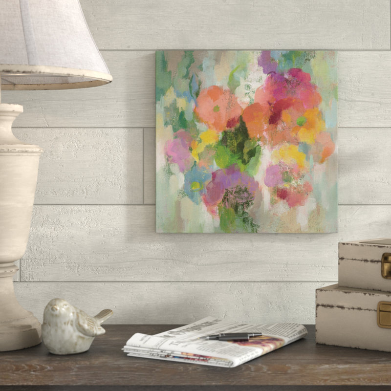 « couleur jardin ii », reproduction de peinture à l’acrylique sur toile, H 35 po x l 35 po x P 2 po