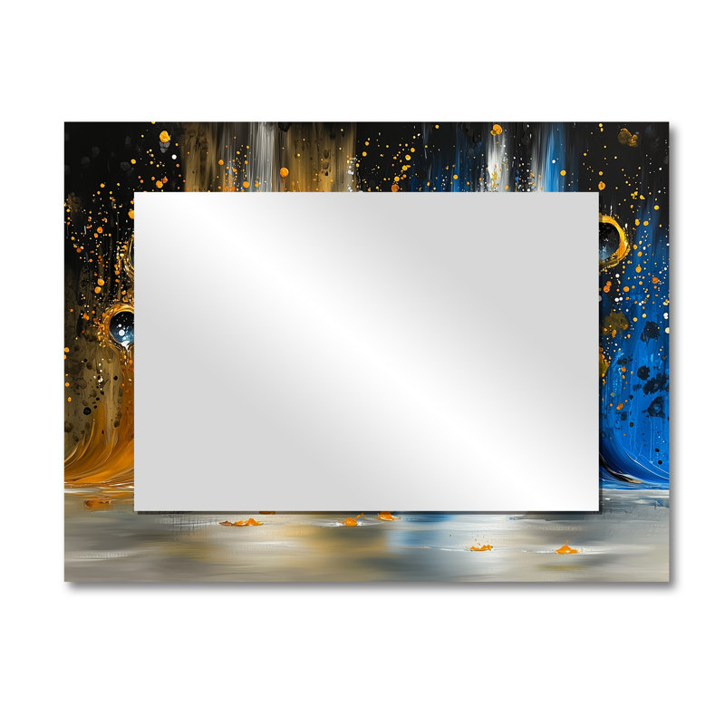 Optique de jeu - grand miroir pour décoration murale Op Art - imprimé sur métal, 30 po x 40 po