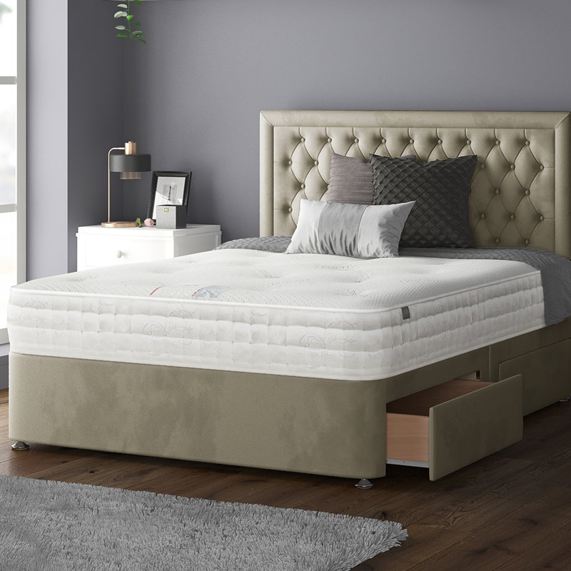 Urbank Divan Bed Base, Coffee, Kingsize (5'), 4 Drawers