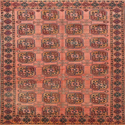 Tapis traditionnel rouge / brun Frederico