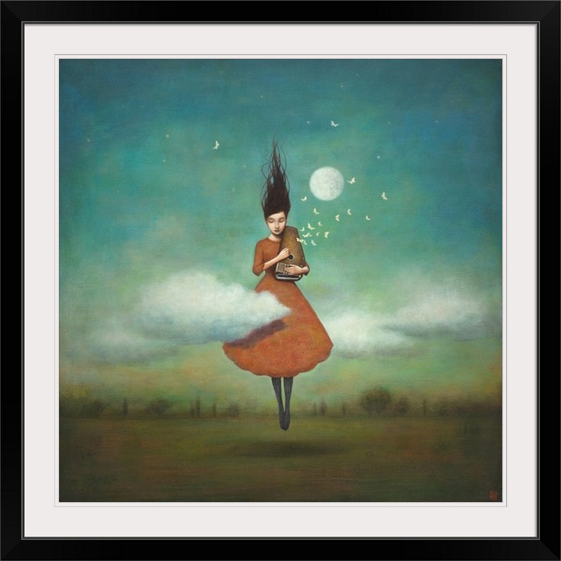 «High Notes for Low Clouds» par Duy Huynh, reproduction d'art, H 28 x l 28 po x P 1 po, Cadre noir