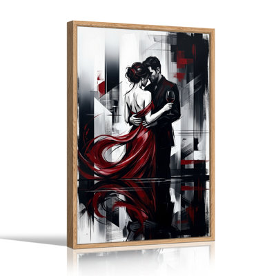 Couple romantique, reproduction d'art sur toile, ensemble de 1