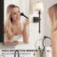 Aishwarya Arched Mirror Cabinet with 3 Shelves, 40W x 80 Hcm Wall Mounted Medicine Cabinet-1866399574
