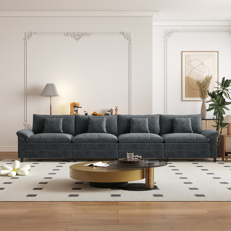 Chenier Four Seater Sofa, Gray