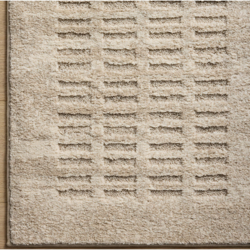 Tapis ivoire / beige Amber Lewis x Loloi Monty, Tapis de couloir 2 pi 7 po x 10 pi