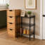 Étagère de rangement polyvalente en métal Petite étagère de rangement à 3 niveaux Étagère en fil métallique Étagères de rangement réglables pour la salle de bain Salle de lavage