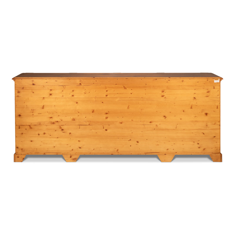 Crested 96'' W Solid Wood Sideboard, Noce Anticato
