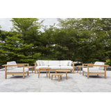 Maro Outdoor 6 - Piece Teak Conversation Set