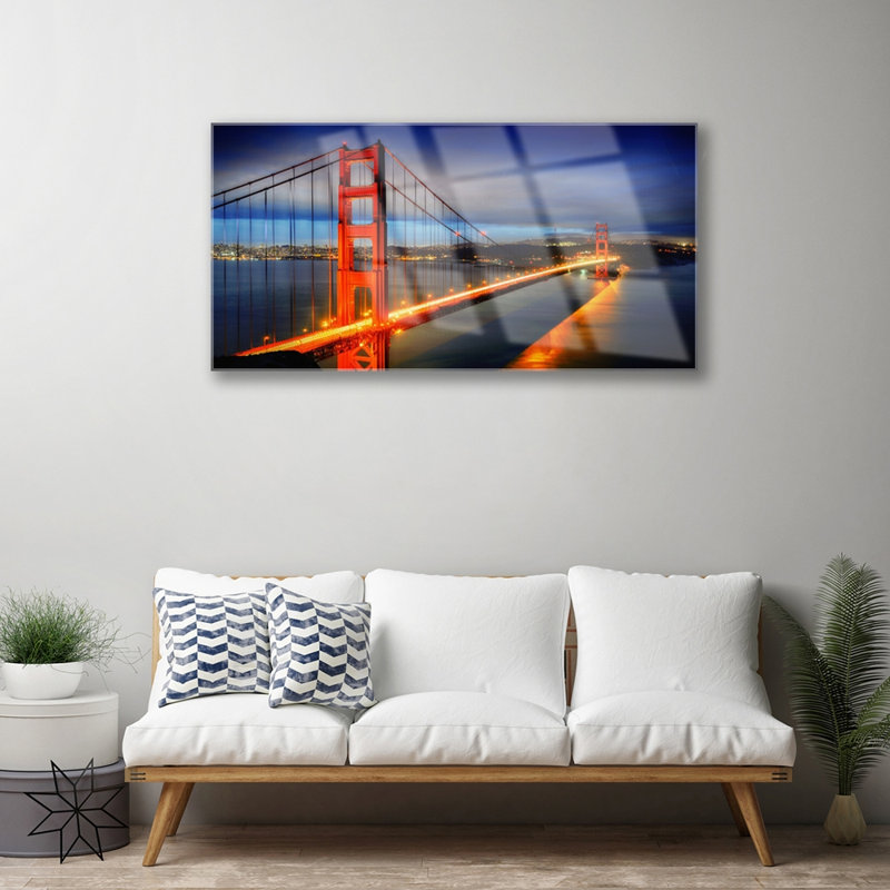 Architecture Bridge - Unframed Photograph on Glass