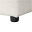 Canapé-lit modulaire convertible 95 po avec méridienne de rangement, dossier escamotable avec 2 porte-gobelets, accoudoirs arqués avec garniture cloutée, tissu en polyester tricoté chaîne, structure en bois d'acacia