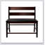 Banc à hauteur de comptoir en bois de style transitionnel avec dossier rembourré en similicuir de style transitionnel 1pc